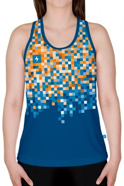 singlet biegowy z nadrukiem - przód